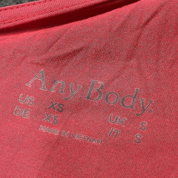 AnyBody Pink Smock Back Jumpsuit Small CARDINAL Tank Jumpsuit Flutter Sleeve - Picture 4 of 5